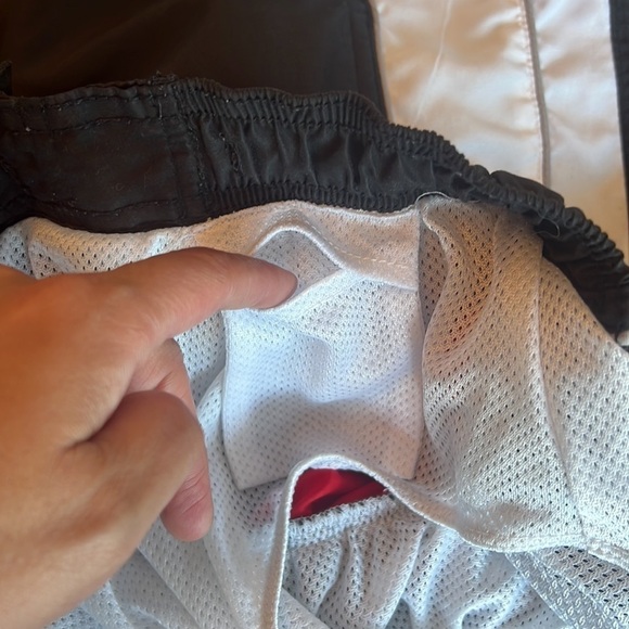 Nike Black/White And Red Swim Shorts Size S - Picture 10 of 14
